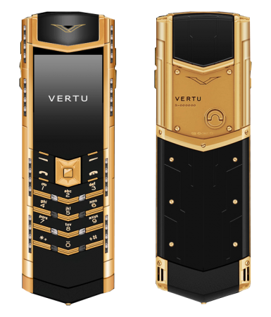  Vertu Signature S Design Deco Красное золото, черные и белые бриллианты