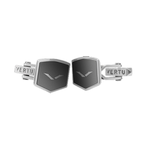 Cufflinks "V-8 Key" stainless steel with titanium insert