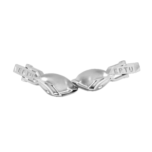 Silver cufflinks "Universal V" oval